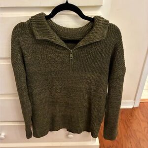Amazon Olive Cowl Neck Sweater